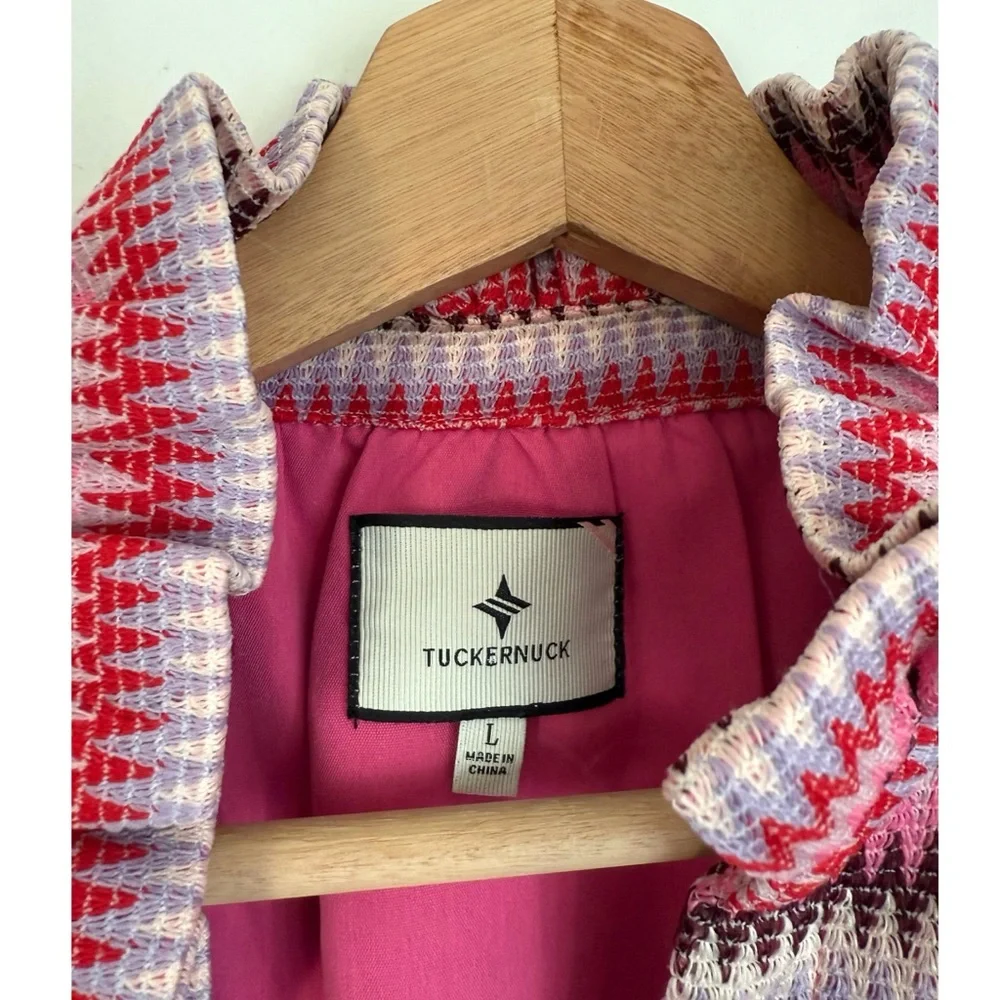 Tuckernuck Zigzag Knit Stripe Crawford Dress in Pink - Picture 5 of 5